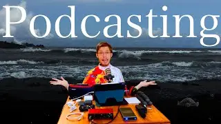 Mobile podcast set up for iPad USB-C & thunderbolt 4 iPad Pro Mobile podcast kit for 2023