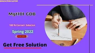Mgt101 GDB 1 Spring 2022 | MGT101 GDB Solution Spring 2022 | mgt101 gdb 2022