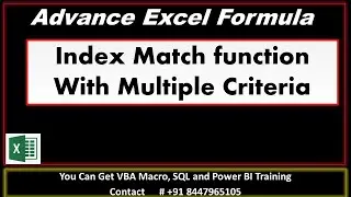 Excel INDEX MATCH to look up multiple criteria