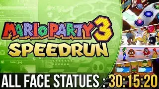 [WR] Mario Party 3 All Face Statues Speedrun in 