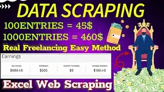 Make 300$ per month through data scraping|Earn money online without investment in Pakistan 2024|