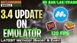 How To Play BGMI 3.4 Update On Emulator Without Ban🔥💯 | Gameplay PROOF✅