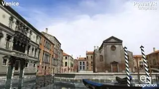 PowerVR Series5XT GPUs running VeniceScene demo (OpenGL ES 2.0)