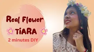 Holiday Tiara /Fresh Flower Tiara / Diy Tiara in 2 minutes