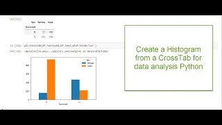 Create a Histogram from a CrossTab for data analysis Python