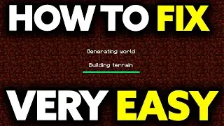 How To Fix Minecraft World Stuck on Building Terrain [Very EASY!]