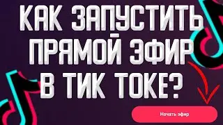Как запустить прямой эфир в тик токе