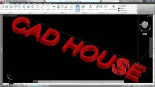 AutoCAD 3D Tutorial: Create a 3D Text