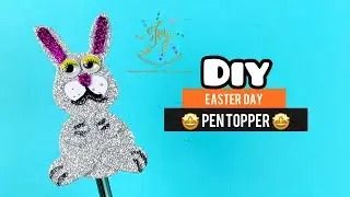 Easter Bunny Pen Topper - Easy DIY Craft