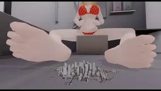 MMD Giantess Rin Takes a Bath and Crushes Tinies