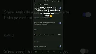 How to enable Show emoji 😇reactions on messages in Discord Mobile #roduz #discord #emoji #reactions