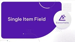 Single Item Field: Payment Form Fields