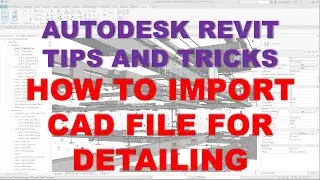 REVIT TIPS AND TRICKS: HOW TO IMPORT CAD FILE FOR DETAILING