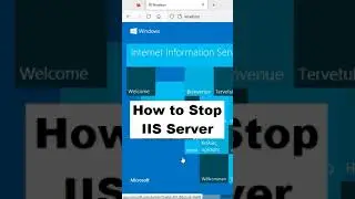 Stop IIS Server