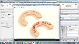 How To Create 3D Arc Text  in Autocad / Autocad Tips & Tricks