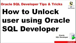 How to Unlock users using Oracle SQL Developer? || Oracle SQL Developer Tutorial