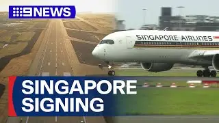 Singapore Airlines signs deal with the new Western Sydney Airport | 9 News Australia