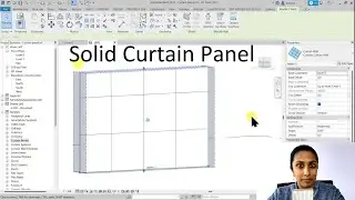 EP30 | Revit Beginner Program | Changing Curtain Panel Material  | Bansri Pandey