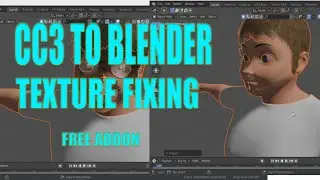 CC3 TO BLENDER TEXTURE FIXING | Free Addon | CGIZONE