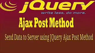jquery send data to server using ajax  post method 
