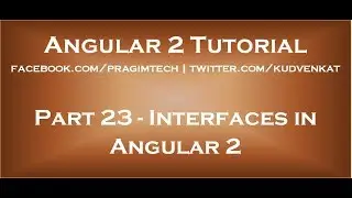 Interfaces in Angular 2