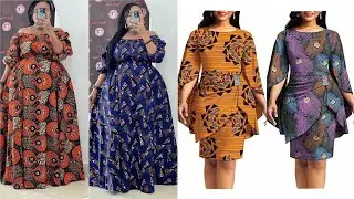 🆕️TENUE AFRICAINE ROBE FEMME LONGUE MOYENNE WAX/PAGNE 2022 ANKARA LADIES DRESS CASUAL AFRICAN DRESS