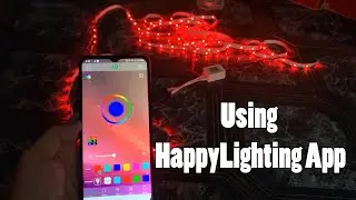 Bluetooth Control USB LED Strip Connecting and Using the HappyLighting App