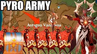 DERROTA al PYRO-ARMY + COFRE LUJOSO + LOGRO || Genshin Impact 3.0
