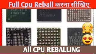 FREE Ic Reballing Class HOW TO REBALL CPU IC 