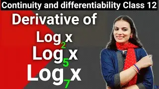 Derivative Of logx with base 