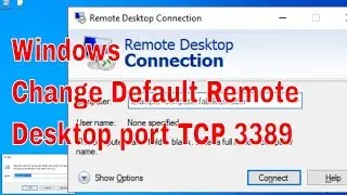 Change default Windows Remote Desktop port number tcp 3389