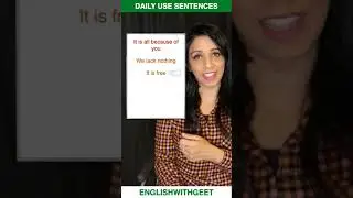 Learn English Daily Use Sentences 🔥English With Geet 