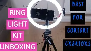 GooFoto 11 inch LED Ring Light Kit Unboxing & Review