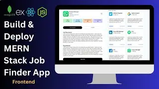 Build and Deploy a MERN Stack Job Finder App | React, Tailwind CSS  - Frontend