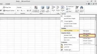 How to Hide and Unhide Worksheet in Excel