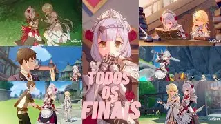 Todos os Finais do Evento de Encontro com a Noelle - All Noelle Ending - Genshin Impact