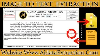 How to Convert Data Entry Image to Text | How to Convert Data Entry Images into Notepad