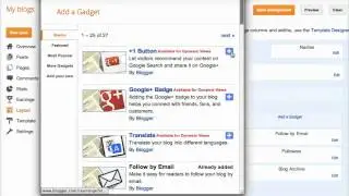 Add the +1 button to your blog