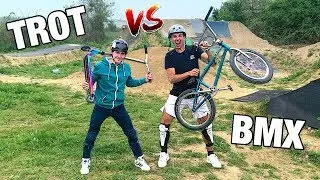 ON ÉCHANGE NOS SPORTS ! #3 (TROTTINETTE VS BMX) Ft 