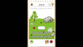 Brain Test All Star Level 89 How many spiders are there?