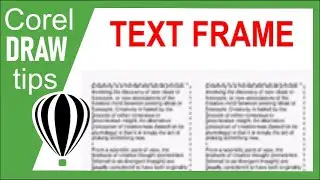 Creating Text Frames in CorelDraw