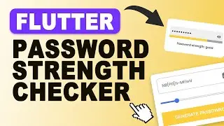 Flutter Tutorial | Flutter Password Strength Checker, Flutter password checker, password checker