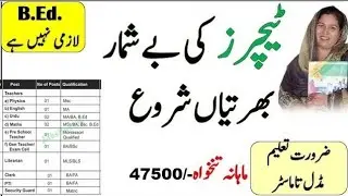 Government Teachers Jobs 2024 - Educators Jobs 2024 Online Apply