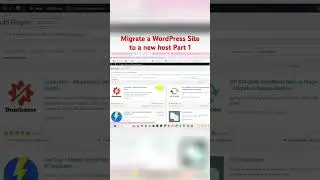 Migrate a WordPress site to a new host Part one 