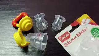 LuvLap Silicone Food & Fruit Nibbler 6m+ | BPA Free | Easy for Baby to Suck