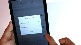 How to Activate Battery Percentage in HUAWEI MediaPad T2