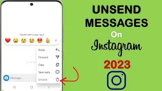 how to unsend message on instagram new update | how to unsend message on instagram 2023