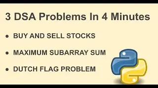 3 Popular Interview Problems in 4 Minutes | DSA Revision Series