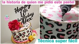 Leopard print cake en Chantilly | TÉCNICA SUPER FACIL