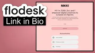 How to Create a Link in Bio in Flodesk (Flodesk Course #7)